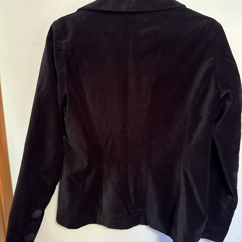 Newport News Black Velvet Blazer - Picture 4 of 7